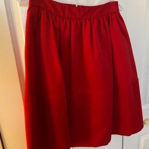 Express Red Midi Skirt W POCKETS!